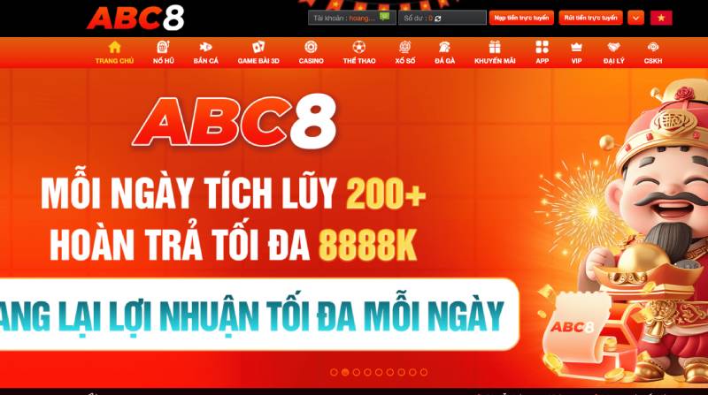 Giao diện ABC8 – Trực quan, dễ dùng