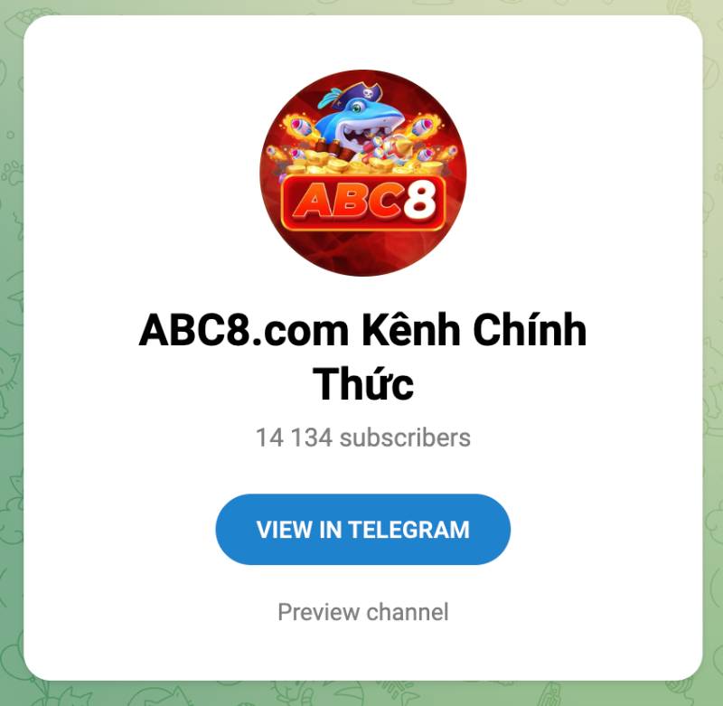 Telegram ABC8 – Cập nhật khuyến mãi siêu nhanh